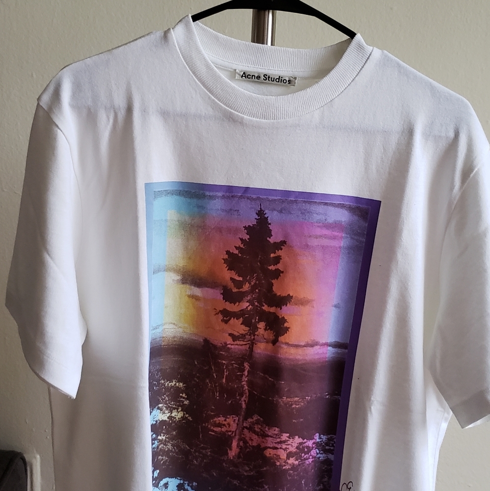 Acne jaceye cotton print white